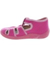Stable walking pink house shoes for baby