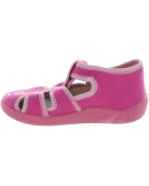Stable walking pink house shoes for baby