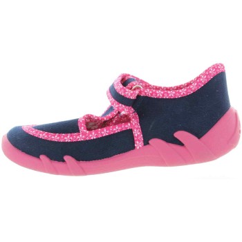 Navy color European slippers for child 