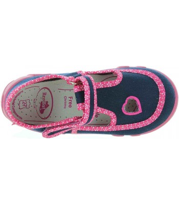 Navy color European slippers for child 