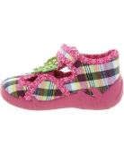 Canvas shoes for child taking first steps made in Europe