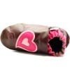 Brown heart robeez baby slippers on sale 