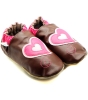 Brown heart robeez baby slippers on sale 