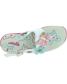 Flat foot white ortho sandals for girls high quality from Italy