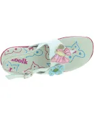 Flat foot white ortho sandals for girls high quality from Italy