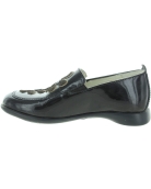 Loafers for kids with arch in black leather