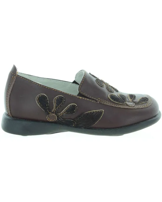 Slip on brown loafers for child 