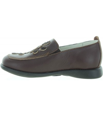 Loafers for a girl in bown leather from Italy